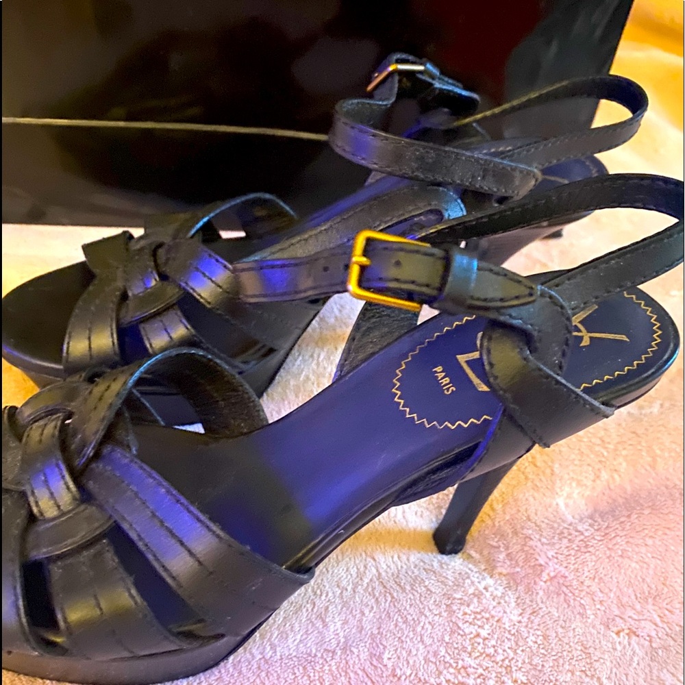 Authentic Saint Laurent YSL Tribute Sandals
